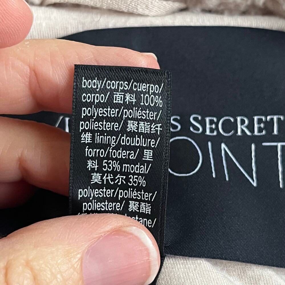 Victoria's Secret On Point Women's Zip Front Teddy Jacket Beige Size L - Picture 9 of 10